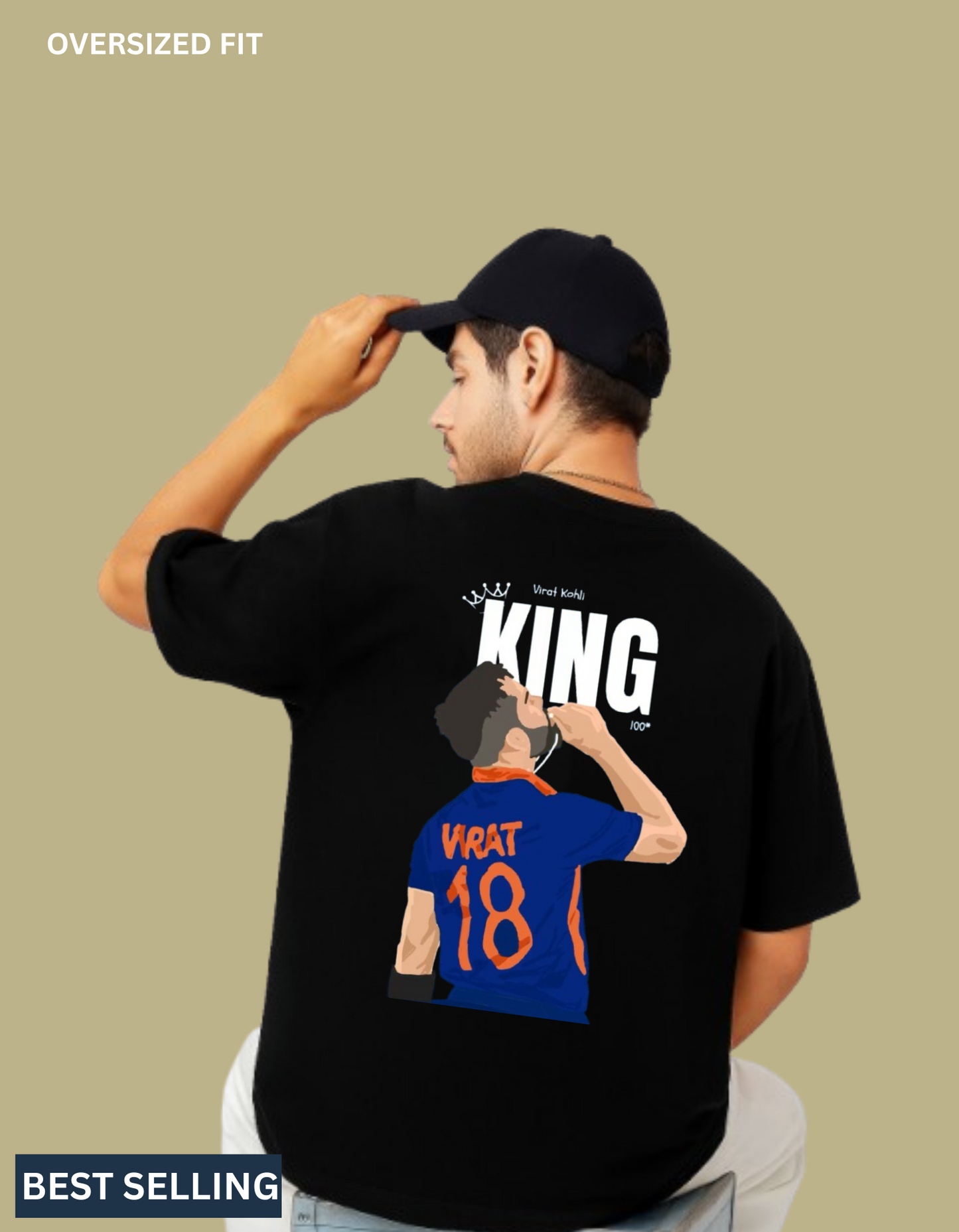 KING KOHLI OVERSIZED TEES