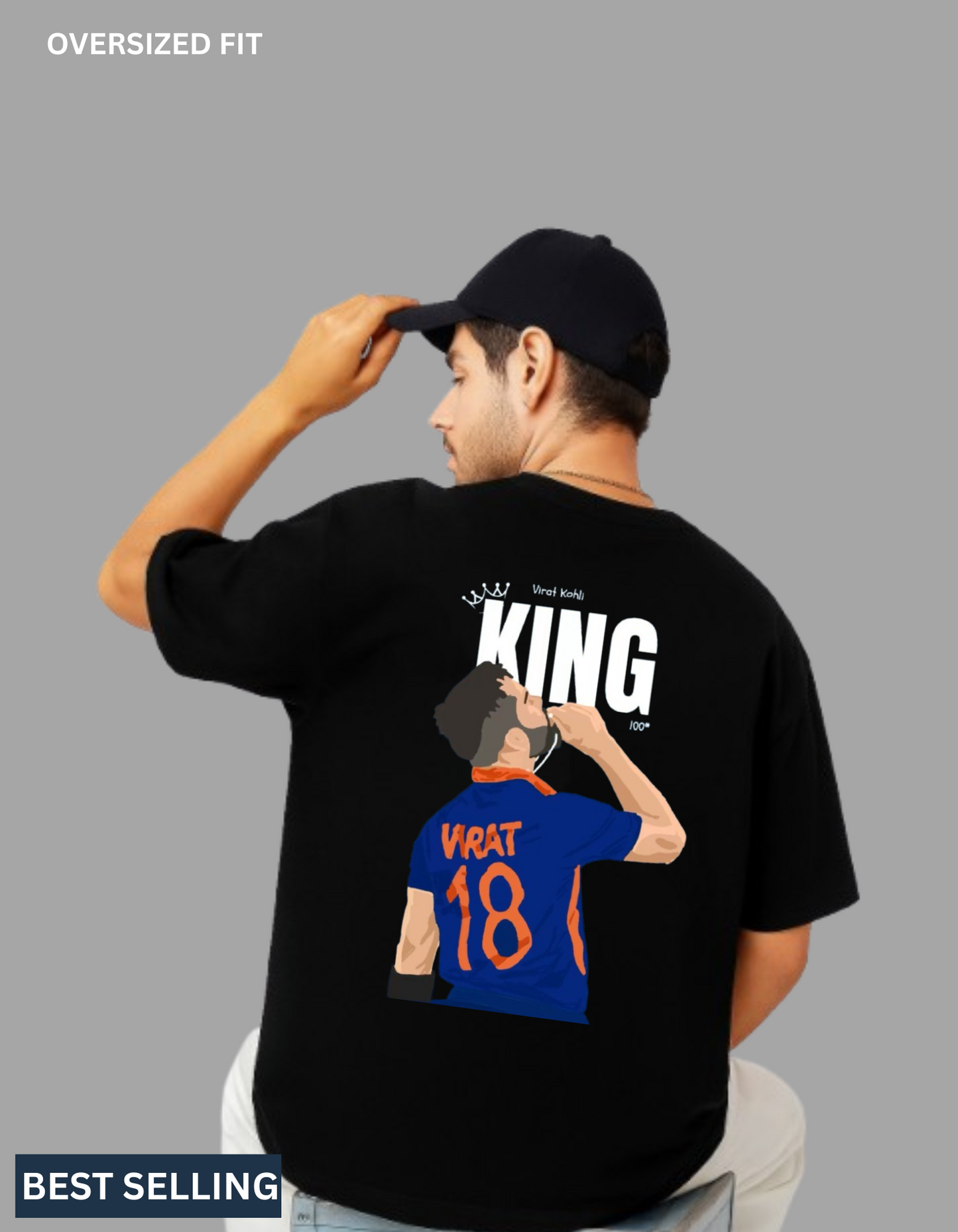 KING KOHLI OVERSIZED TEES