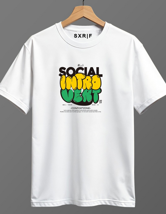 Social Introvert Street style premium Quality T-Shirt - S X R | FASHION 
