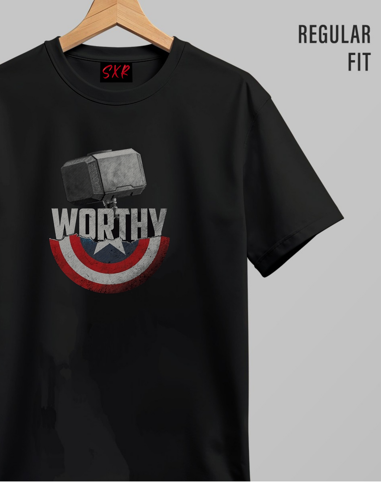 Captain X Mjolnir Premium Quality printed T-Shirt - S X R | FASHION 